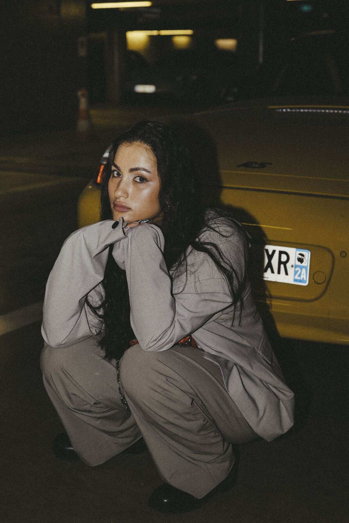 La voiture jaune