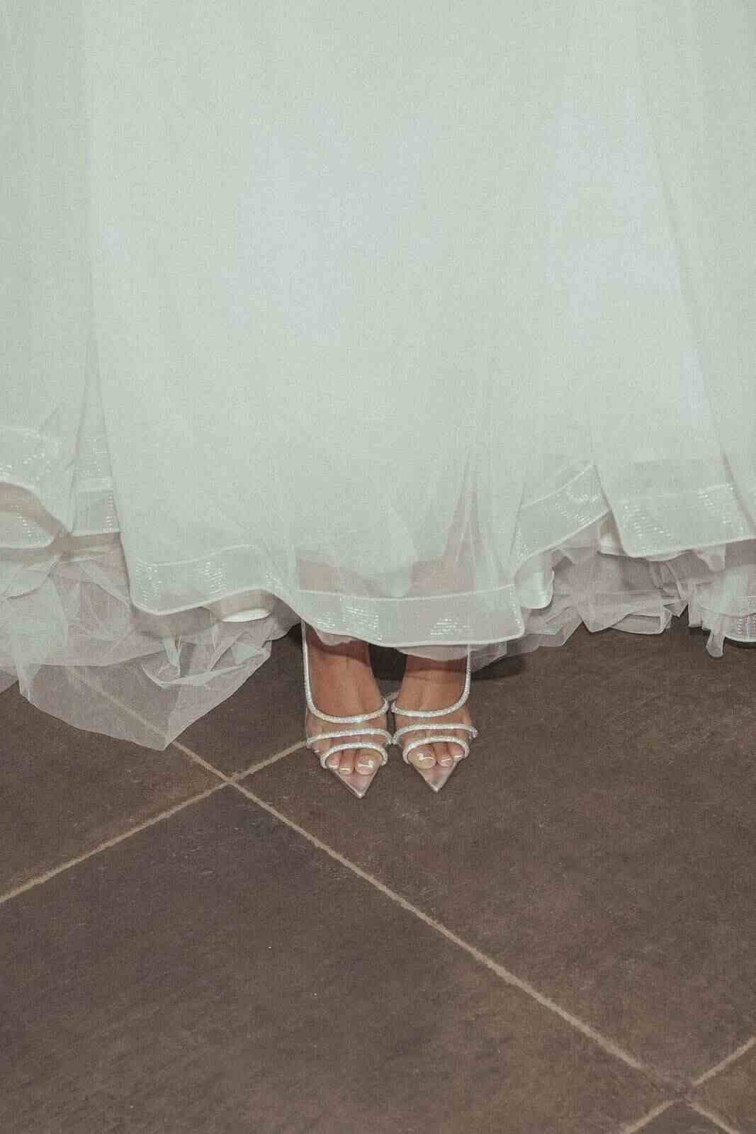 Les escarpins de la mariée