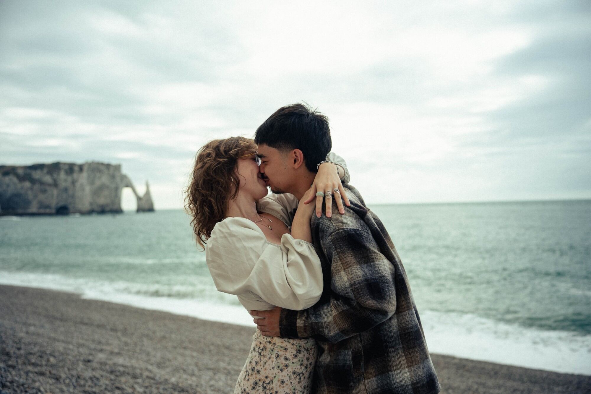 Un baiser face à la mer